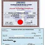 facebook lottery winner certificate